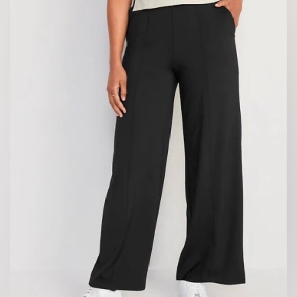 NWT! NAVY High-Waisted PowerSoft Wide-Leg Pants for Women- Multiple - Picture 4 of 9